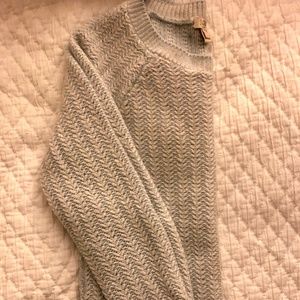 J.Crew blue and white knit sweater (small)